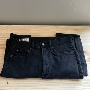 Gap High Waisted Cigarette Jeans - Black